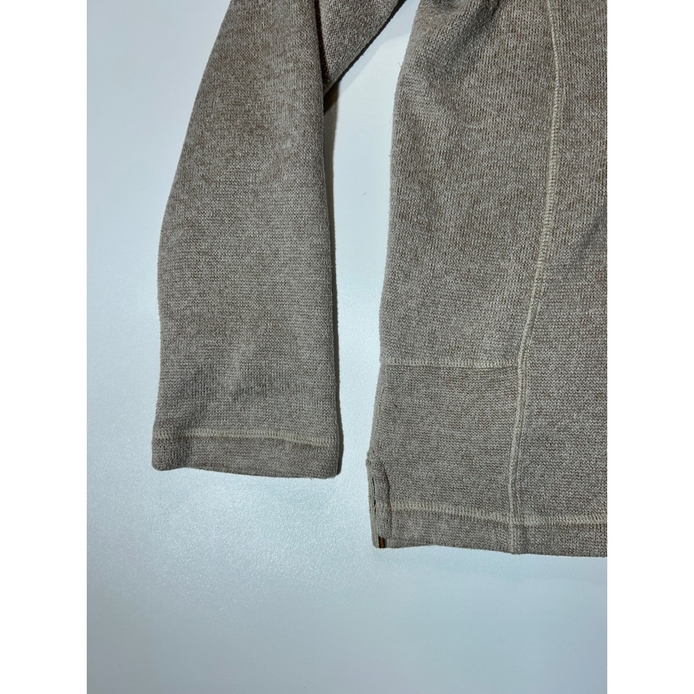 Woolrich Quarter Zip Pullover Mens Large Tan Excellent Fleece Lined Mock Neck - Picture 6 of 8